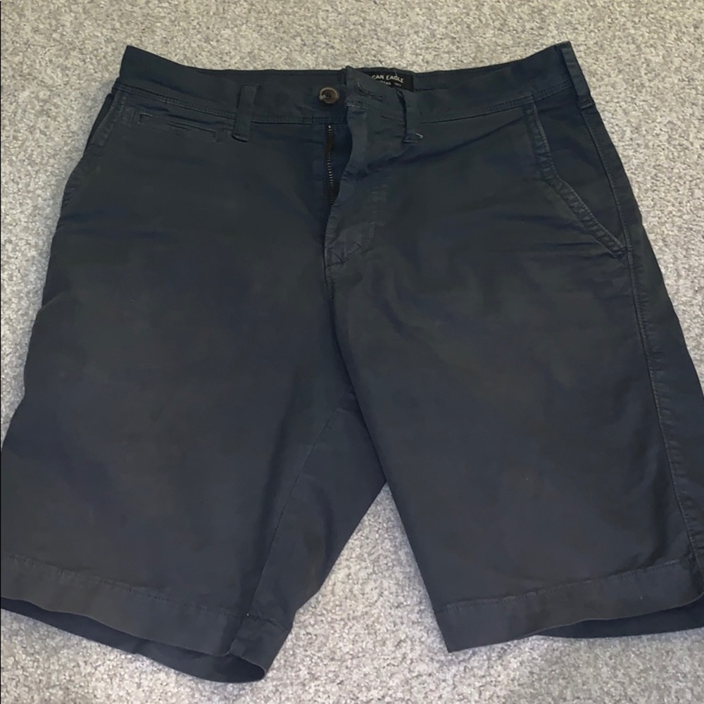 American Eagle Mens Navy Shorts 9 in inseam